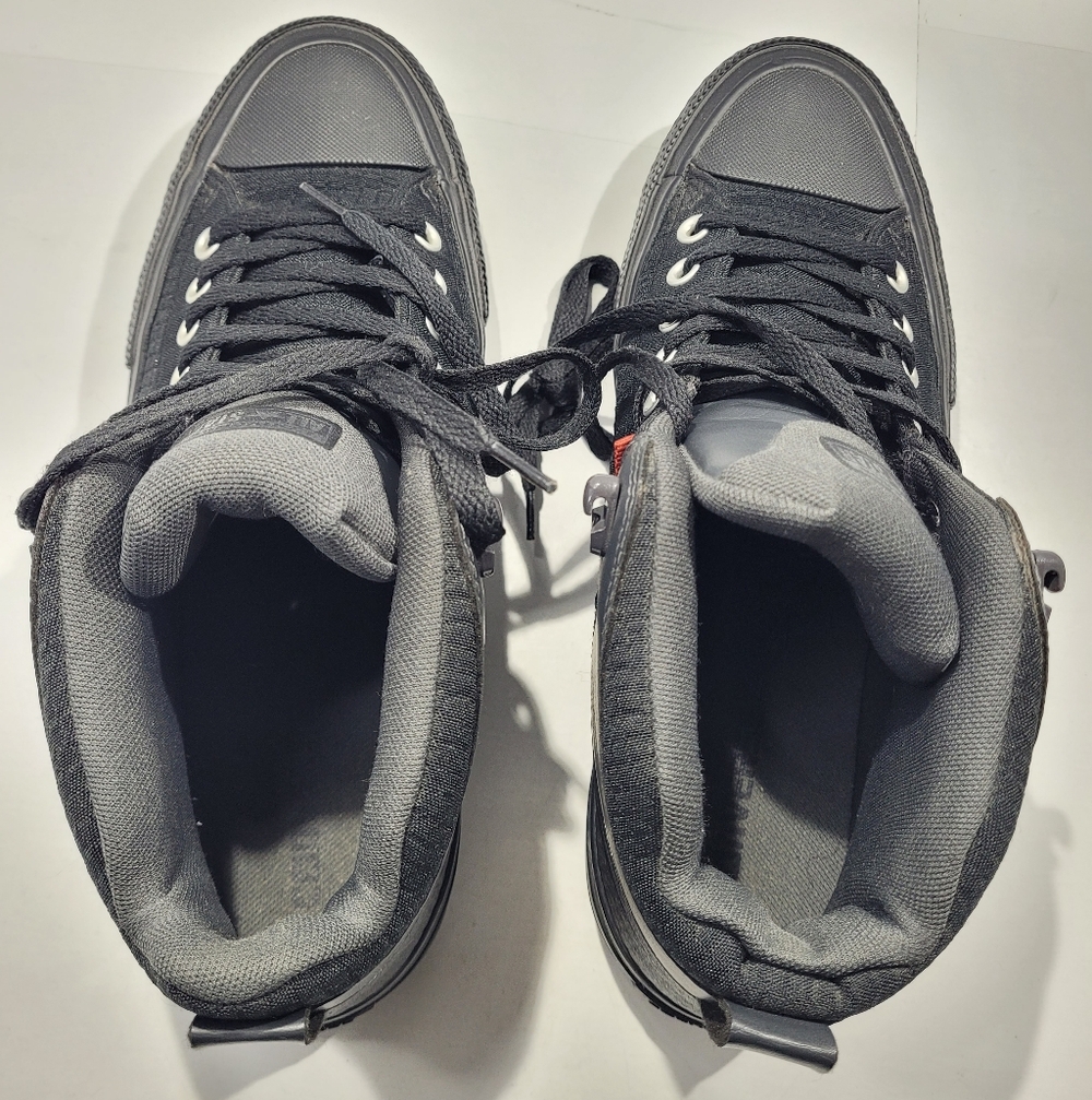 CONVERSE CHUCK TAYLOR ALL STAR UNISEX MID TOP STREET BOOT M10/W12 BLACK - Picture 9 of 13